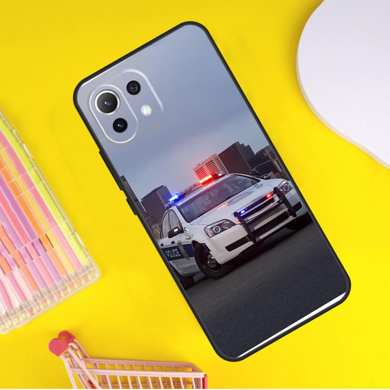 

police car Cover For Xiaomi 13 14 Ultra 11T 12T 13T 14T Pro POCO X7 Pro X3 X5 F3 F5 F6 M6 X6 Pro Case POCO F6 Pro