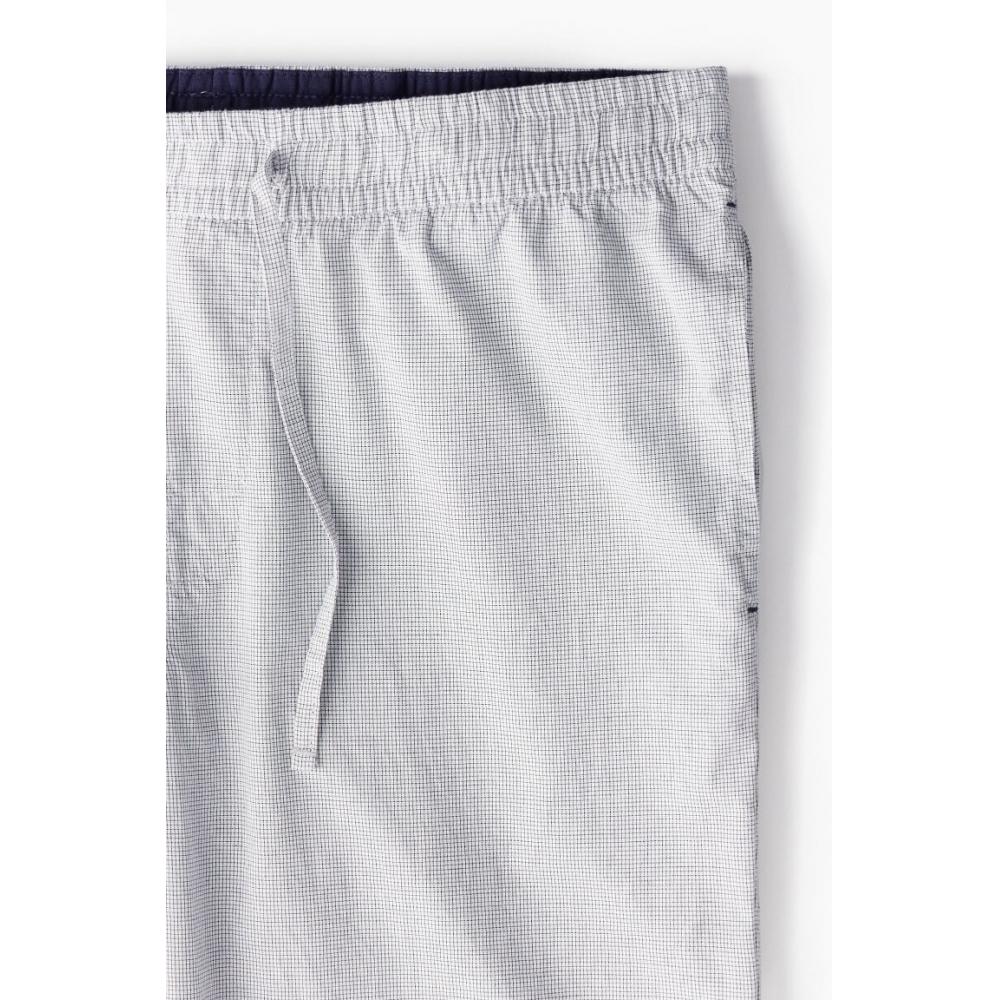 H M Relaxed Fit Poplin Pants wHite cHeck