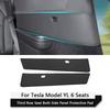 For Tesla Model YL 6-Seater Third Row Seat Both Side Anti-Kick Pad Leather Rear Seat Anti-scratch Protective Pad Car Accessories