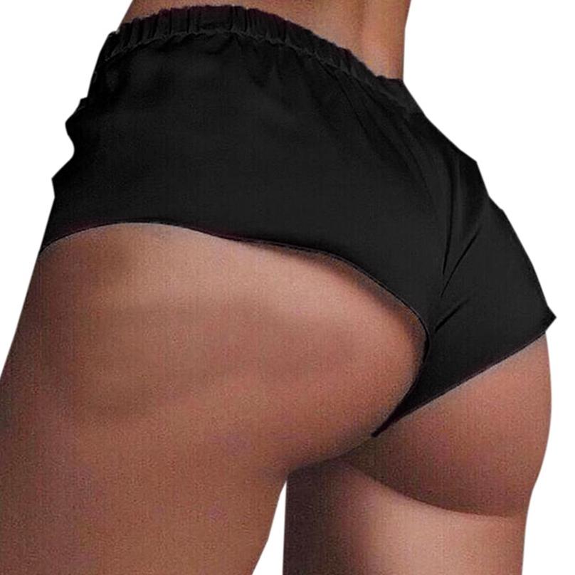 Women Personality Sexy Comfortable Solid Color Simple Fashion Casual Shorts Sports Shorts