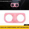 Center Rear Air Vent Temperature Cover Trim Pink for 2018-24 Jeep Wrangler JL JT