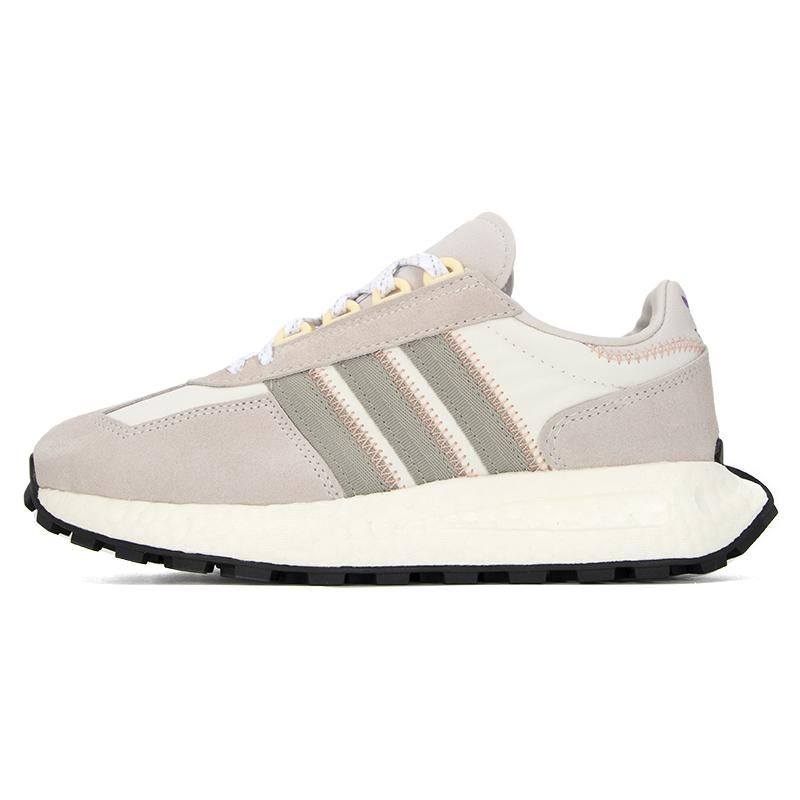 Adidas Originals Retropy E5 Fabric Leather Shock Absorbing Non-Slip Wear-Resistant Low-Top Sports Casual Shoes Women Sneakers Gray White GY9916