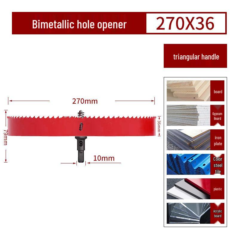 Bimetall-Lochsägebohrer für Holz, Gipskarton, PVC und Eisen