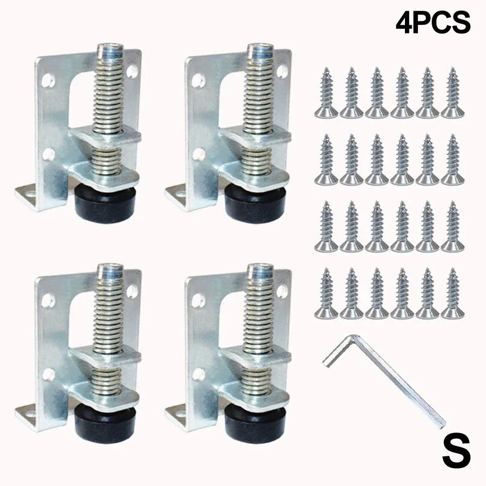 4 Stück Verstellbare Nivellierfüße Schwerlast Höhenversteller Möbelnivellierfüße Verstärkte Stütze Für Schränke Tische
