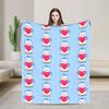 P-Pudgy Penguin Blanket Cute Penguin  Fleece Funny Warm Throw Blankets For Bedding Lounge Textile Decor,