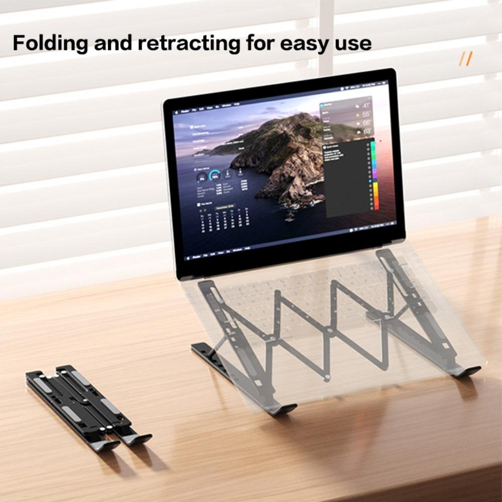 Adjustable Laptop Holder Stand Portable Lifting Laptop Cooling Bracket Non-slip Foldable Notebook Support Base Bedroom