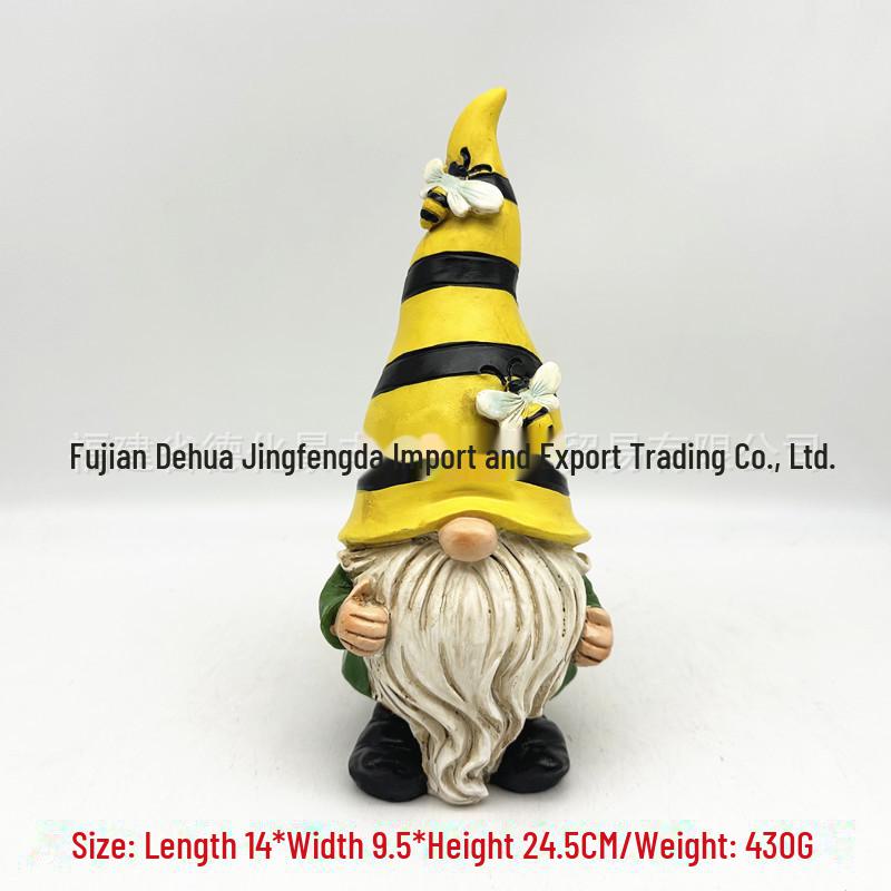 

Вуличні прикраси з смоли у формі садового гнома-ельфа: Декоративні квіткові статуетки. XVI