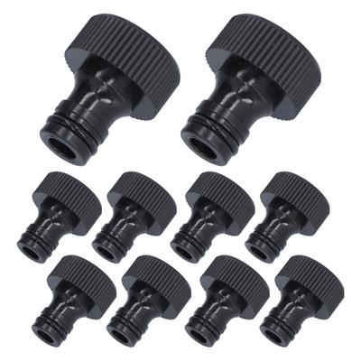 10Pcs 15mm Gewinde Adapter Kunststoff Verschließbar Langlebig Schlauch Anschluss für Hof GartenG3/4 Weibliche