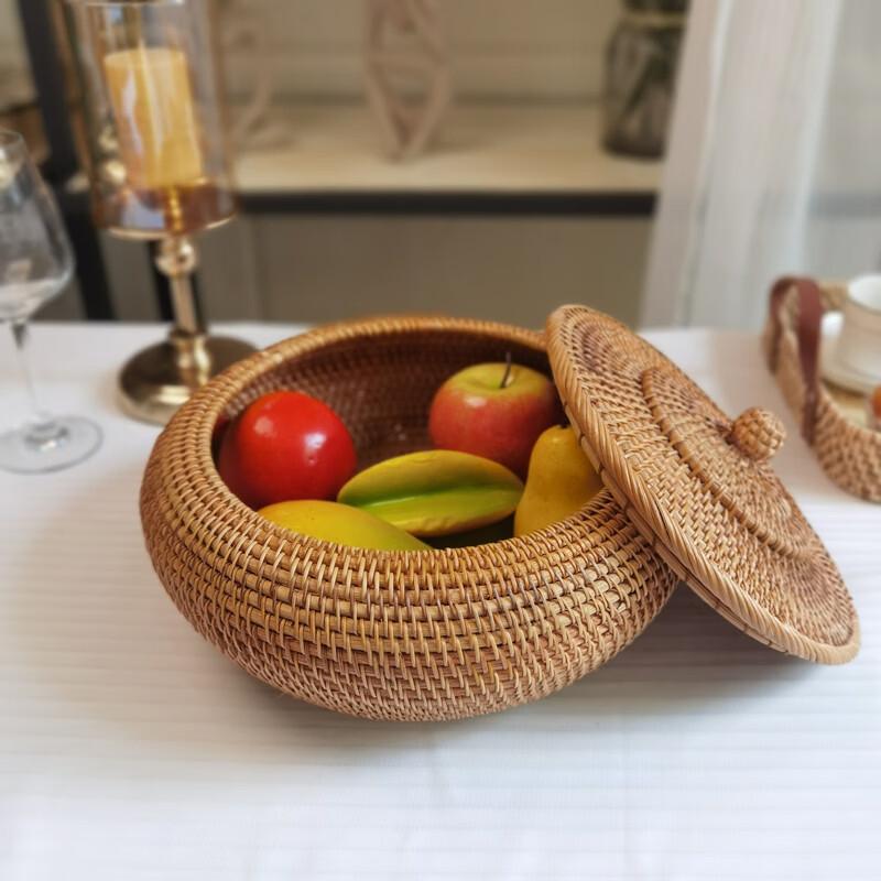 Ru Han Rattan Storage Box with Lid