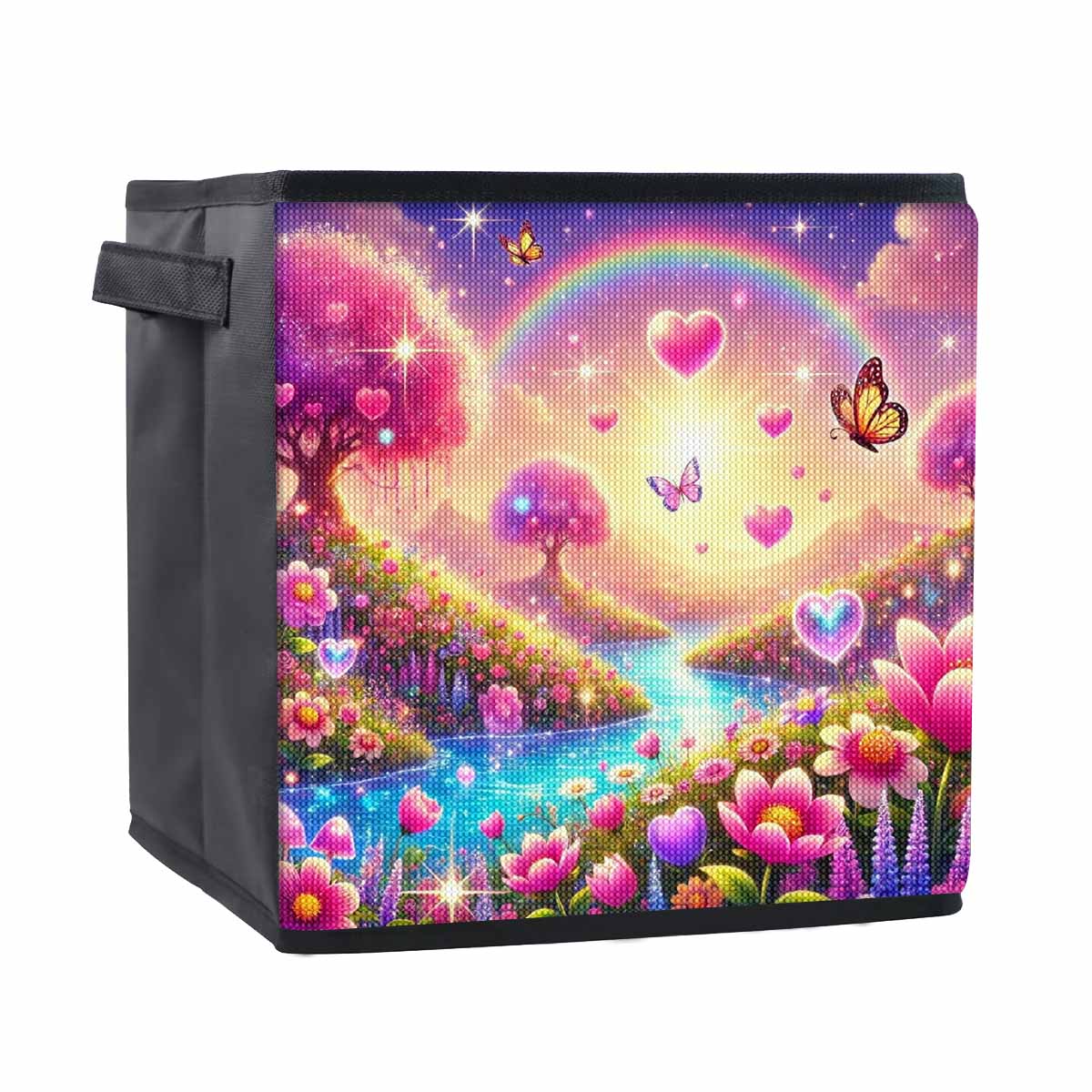 

Красивая корзина для хранения алмазной мозаики Brook 5D с полной круглой выкладкой, наборы для вышивки крестом, домашний декор 25cmx25cm