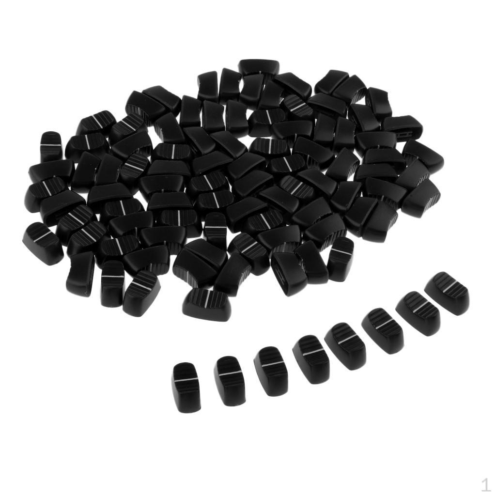 

100 Pieces 4 Mm Mixer Potentiometer Control Knobs Replacement Lid Pot чорний