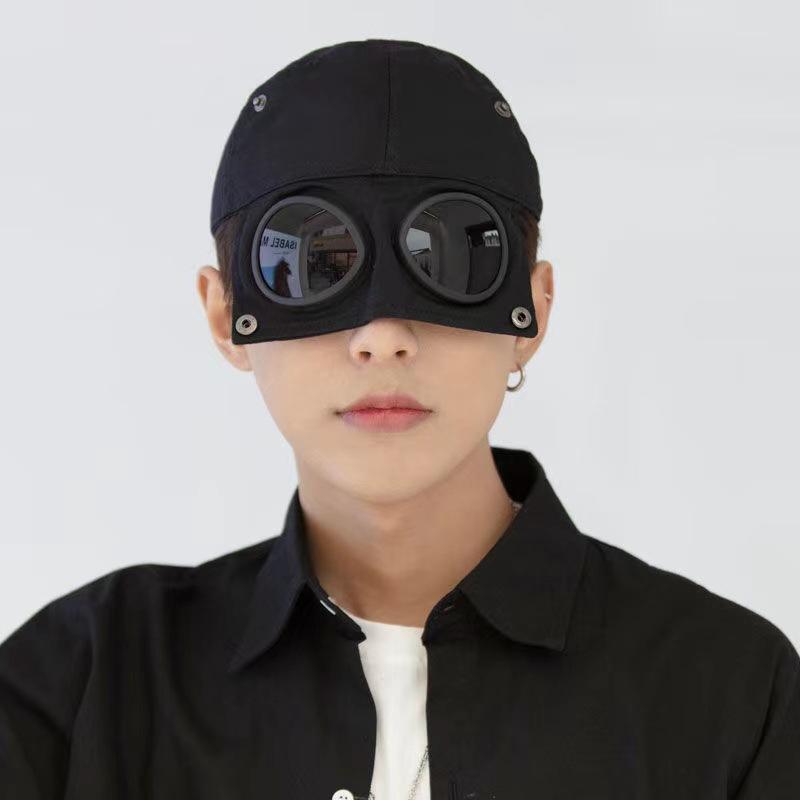 Men'S Hat Trendy Backwards Glasses Baseball Cap Women'S Street Style Baseball Cap