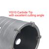 1Set SDS PLUS Concrete Hole Saw Wall Hollow Drill Bit 100Mm 110Mm Cement Stone Wall Air Conditioner Alloy Blade-B61B