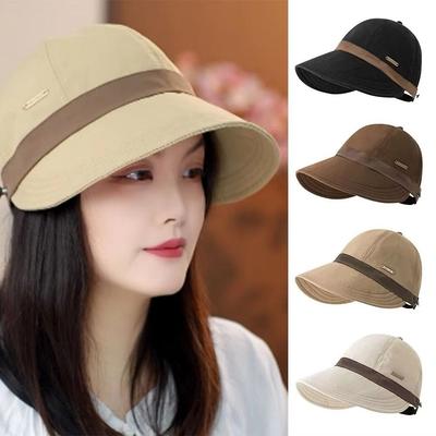 Breathable Outdoor Beach Hat Casual Sun Protection Cap Simple Duckbill Hat  Fishing