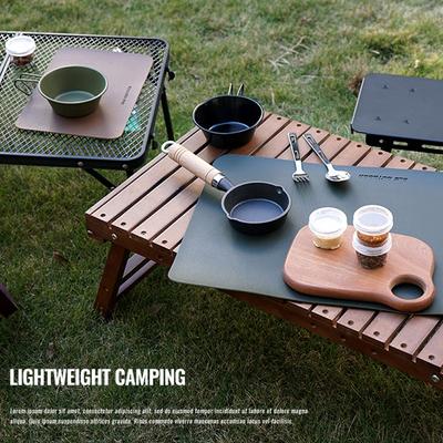 Mantel individual de cuero sintético impermeable para mesa, para exteriores, picnic, camping, barbacoa, aislamiento térmico, almohadilla de escritorio