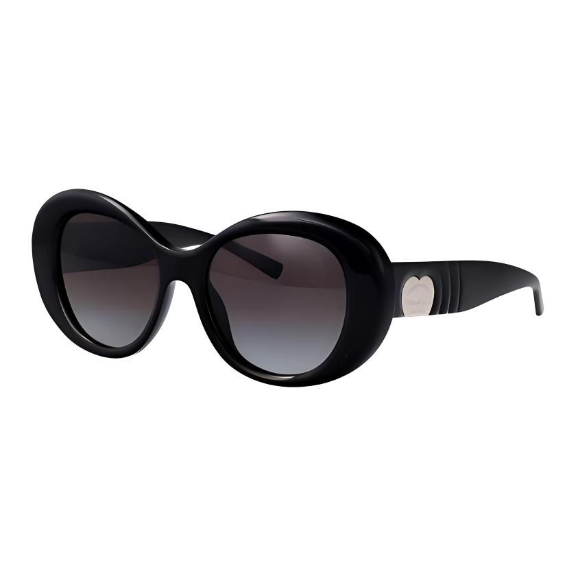 Tiffany & Co. Logo Plaque Oval Sunglasses Women sunglasses Black 0TF422880013C 52,Black