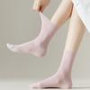 Female Summer Thin Leisure Pure Color Moon Son Boneless In The Tube Pile Pile Cotton Socks