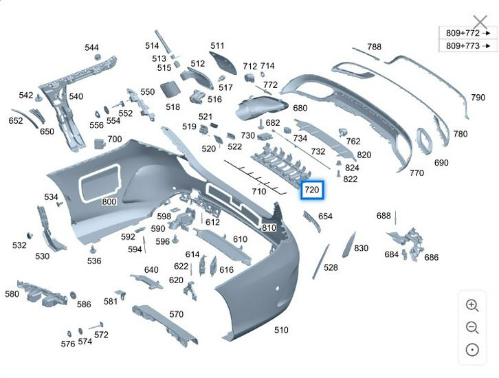 Mercedes-Benz E-Class ML W166 W212 Rear Muffler Tailpipe 2124902727/2827