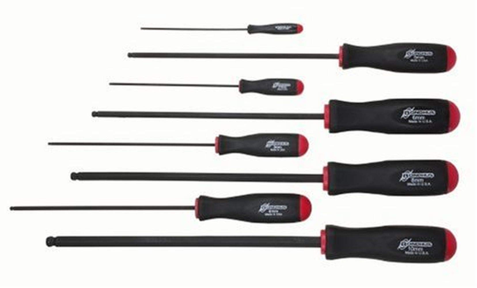 

Made in USA BONDHUS Hexagonal Ball Point Long Black Oxide Set BSX8ML 10733 Driver, Set, Finish, 8-Piece (2, 2.5, 3, 4, 5, 6, 8, 10mm) No.