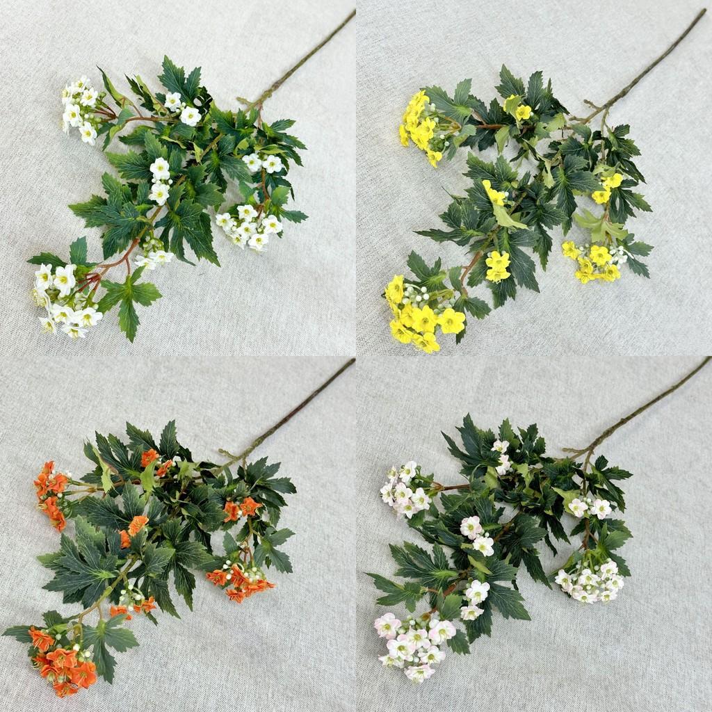 Winter Flower Artificial Pot Kalanchoe Wedding Hotel Restaurant Desktop Ornament