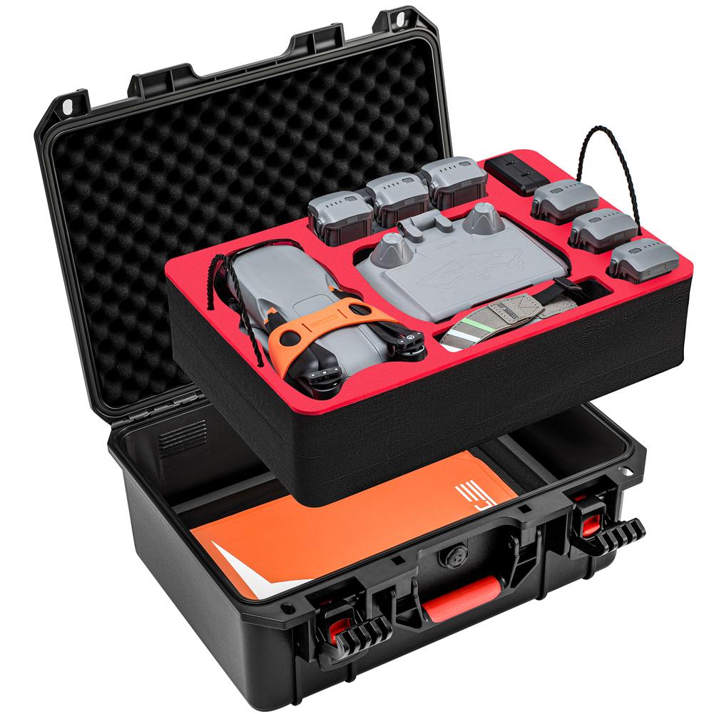 Double Layer Hard Case Waterproof Case Explosin-proof Box Hard Shell Carrying Case Safety Handbag for DJI Air 3S/Air 3