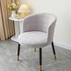 Arc-Shaped Curved Armchair Elastic Dining Chair Slipcover Nordic Chair Cover  For Home Living Room