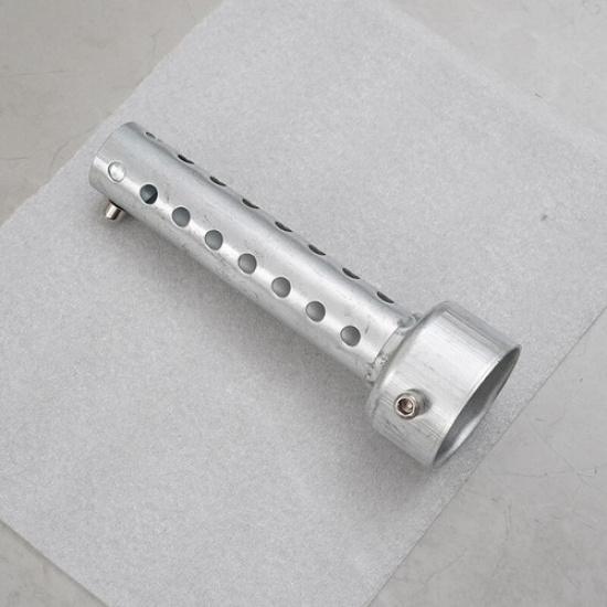 45mm Silver Universal Motorcycle Exhaust Can DB Killer Silencer Muffler Baffle