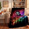 Michael Myers Custom Flannel Blankets Soft Warm Cozy Throws for Home Decor Holiday Gifts