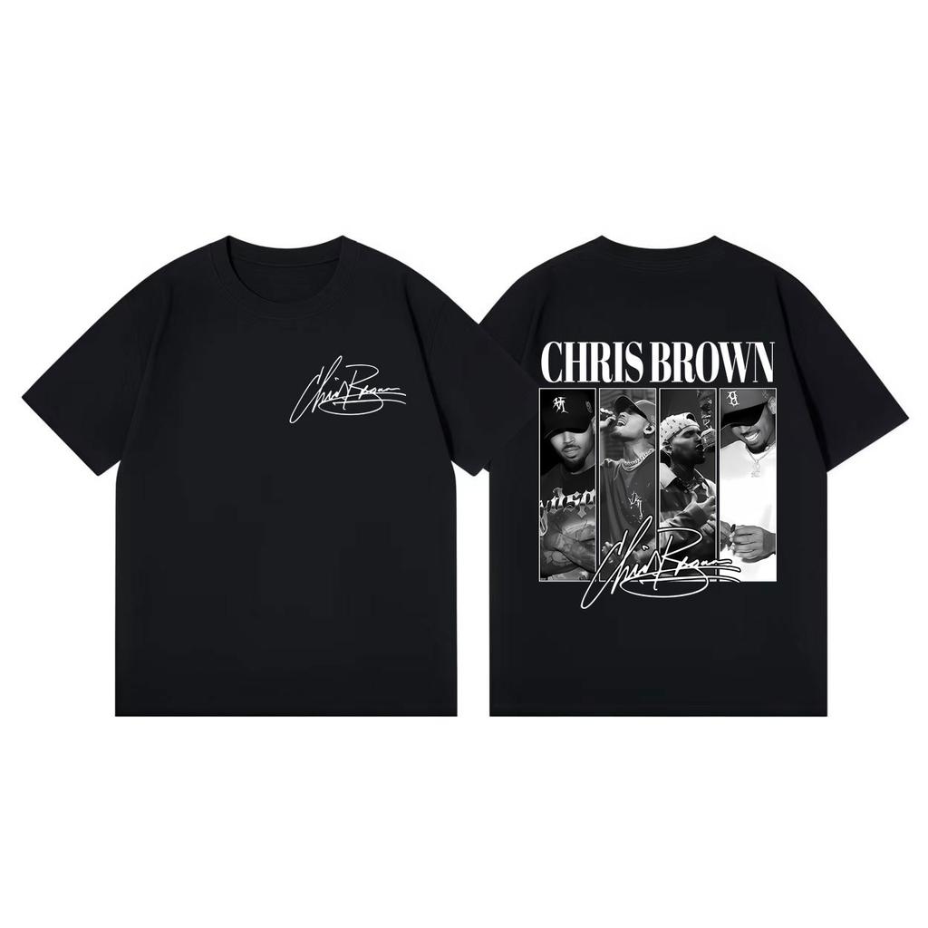 Chris Brown Eclipse Tour 2026 Tshirts Unisex Women Hip Hop Vintage Short Sleeve T Shirts Summer Fashion Casual Oversized Tshirt