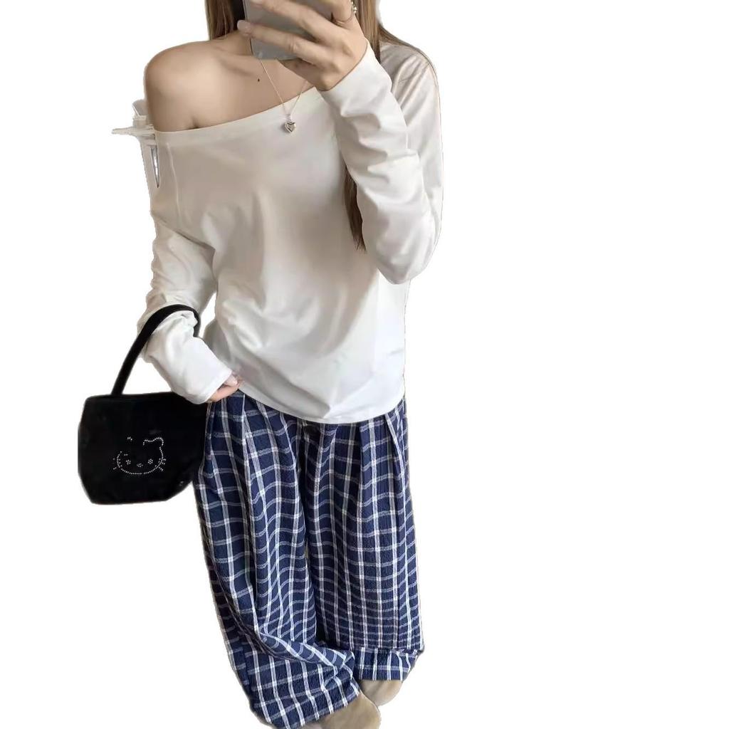 Women's Spicy One-Shoulder Long Sleeve Top - New Spring 2026 Arrival