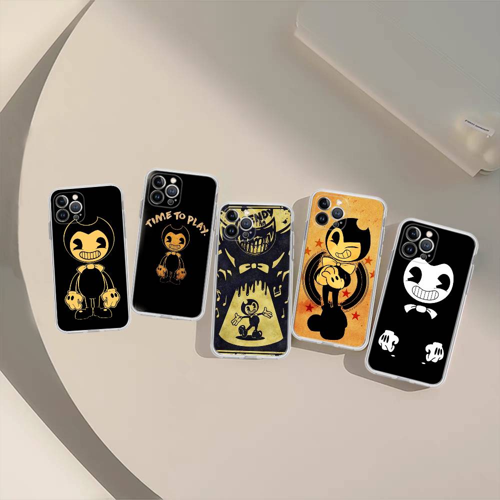Game B-bendy And The Ink M-machine Phone Case For IPhone 17 16 15 14 11 12 13 Mini Pro XS Max Plus Funda Shell