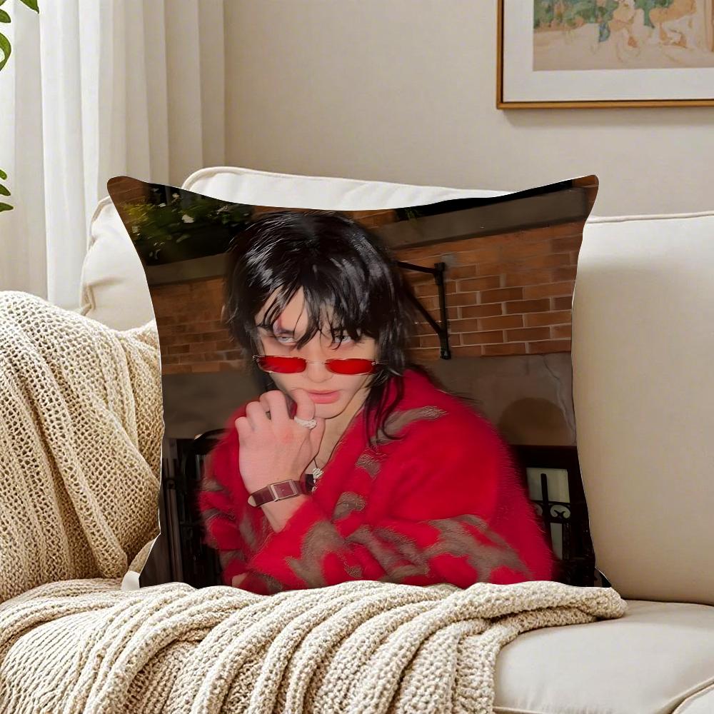 Person Idol HHyunjin Cushion Cover Pillowcase Antidustmite living Room Sofa Decor Cushion Room