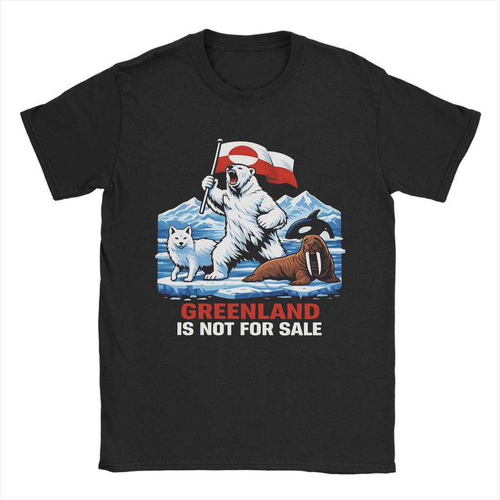 Protector of Greenland 100 Cotton TShirt For Couple Summer  Vintage T Shirts Breathable Trendy Cool Tee Shirt Big Size  Tops