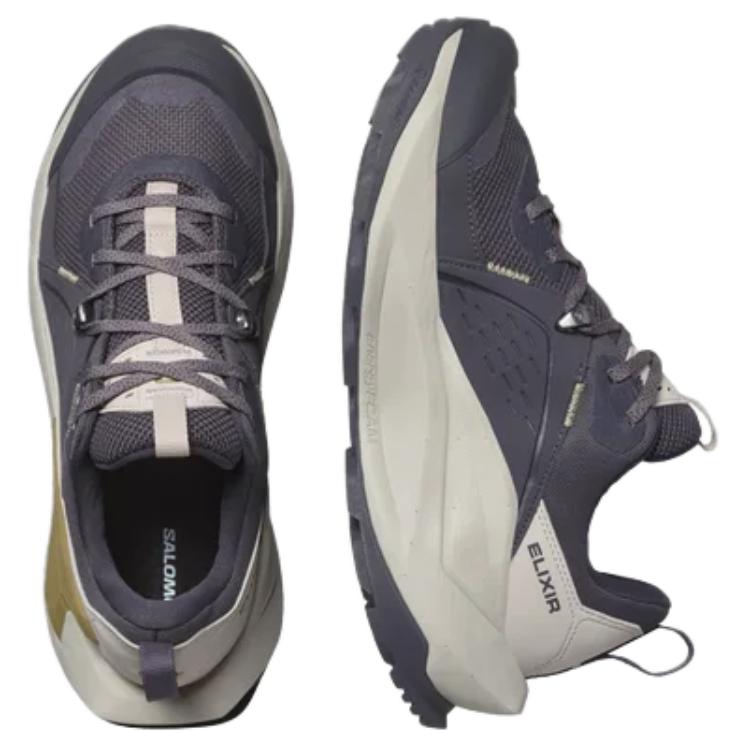 Salomon Elixir Comfortable Stylish Durable Low-Top Hiking Shoes Women Hiking Shoes Dark-Gray L47695000