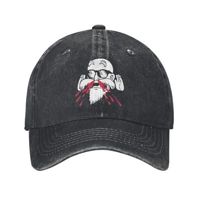 DBZ Dragon Ball Master Roshi Baseball Cap Fashion Distressed Denim Style Outdoor Activities Adjustable Hats