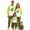 Print Cute Family Set Pajamas, Home Clothes, Family Set Long Sleeve Top Pants Set