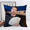 Game Blogger M-MrBeast Vintage Pillow Case Square Pillow Bedroom Sofa Leisure Comfort Cushion Car Home Decoration