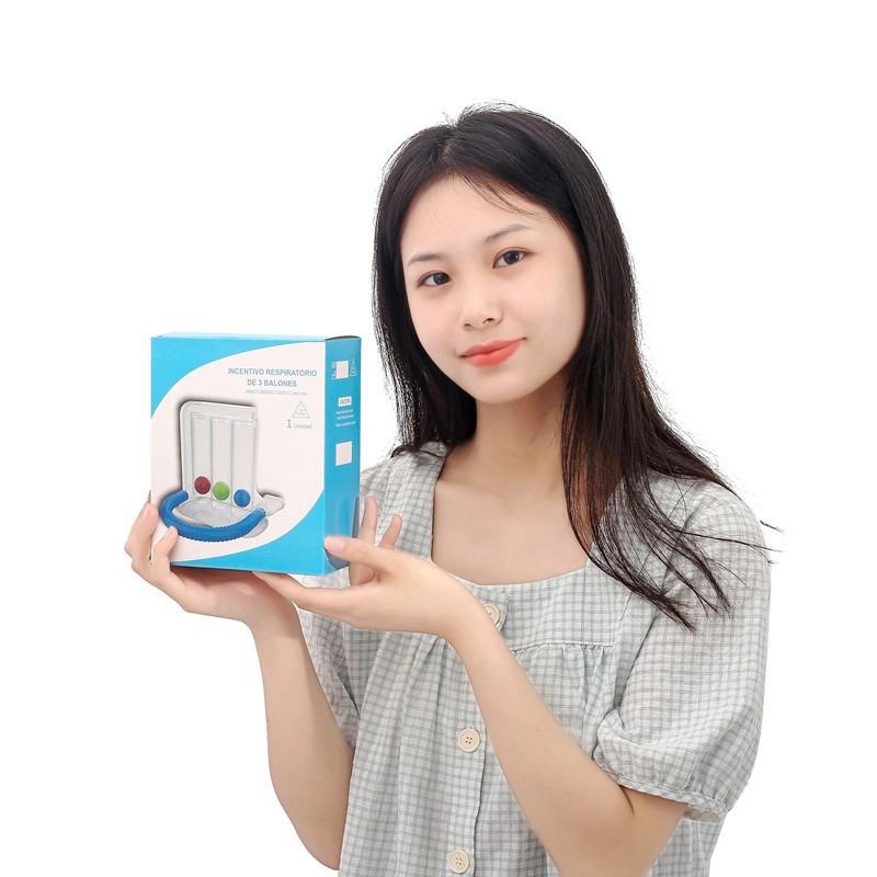 3-Bälle-Atemübungsgerät, Lungenfunktionsverbesserungstrainer, Atemspirometrie-Atemmesssystem