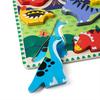 Melissa & Doug Wooden Dinosaur Toy Interlocking Puzzle, Thick, 7 Pieces, Authentic, Product Number 3747