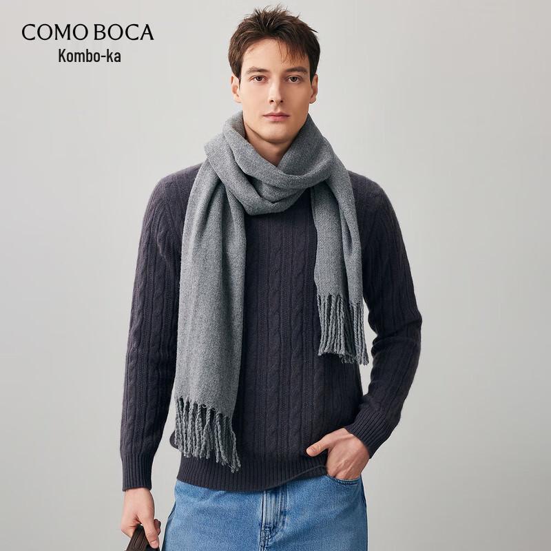 

Comon Boca Men s Thick 100% Cashmere Round Neck Sweater