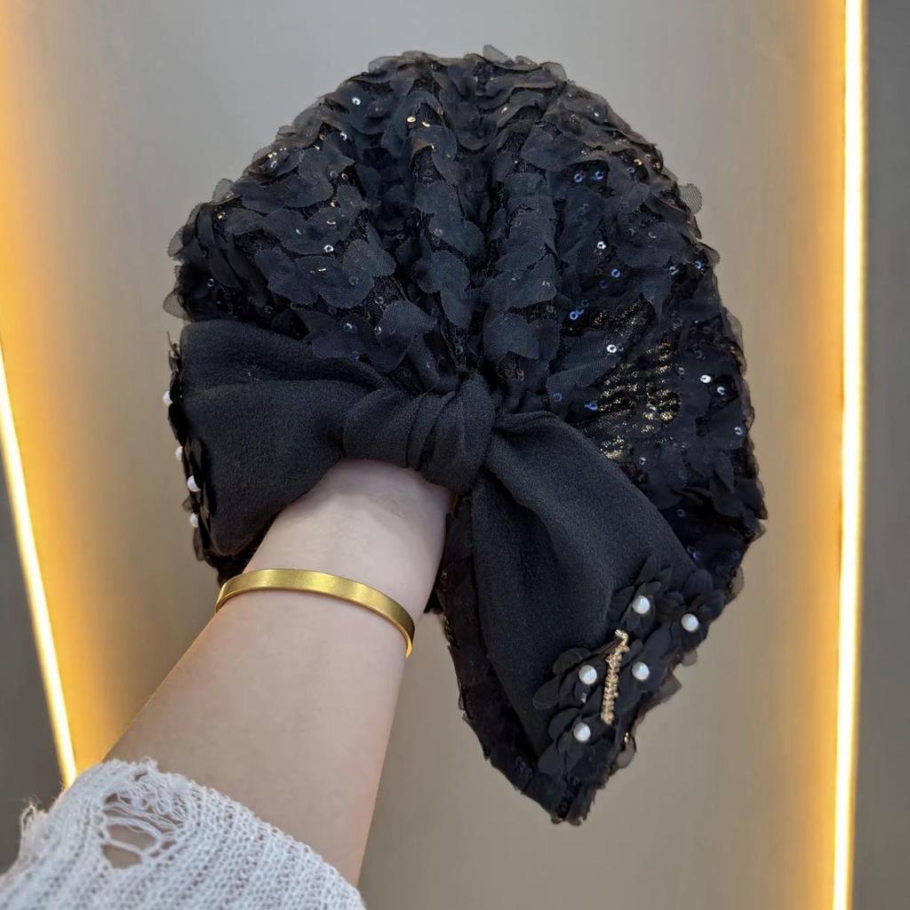 Trendy Indian Summer Hat & Head Wrap with Slim Tang Knot Design