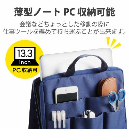 ELECOM Bag-in-bag Inner Bag Type Vertical 13.3inch Navy BMA-BBIT13NV