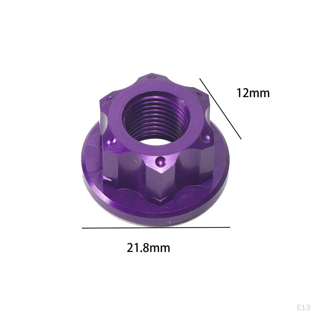 2 Pieces Bike Wheel Hub Axle Nuts Bicycle Rear M10 Nut, Rope Nut