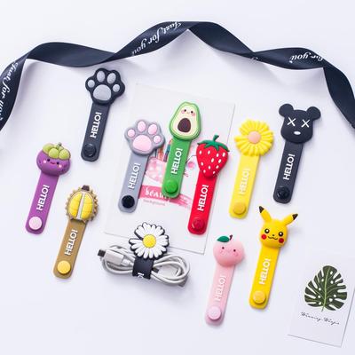 1pc Silicone Portable Cartoon Cable Winder