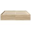vidaXL Bettgestell Sonoma-Eiche 180x200 cm