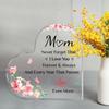 2D Flat Mothers Day Gifts Desktop Decoration Plaque, Flower Design, Home Decor Plaque Hanging Wall Art Decorative Garden Decoration for Room Door Sign