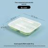 MOLUONA Rectangular 3-Compartment Disposable Food Containers