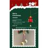 Christmas Atmosphere Pendant Gift Star Plush Bow Christmas Tree Red Pendant Wind Chime Creative Gift