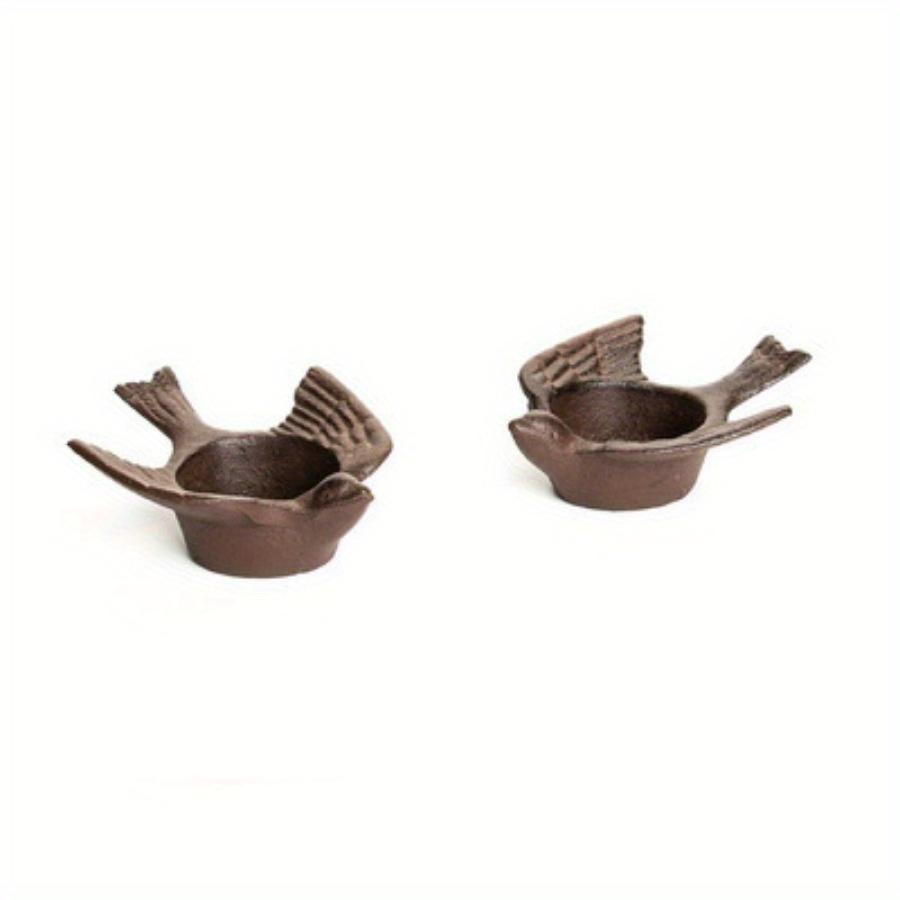 Sfeșnic din Fontă Rustic Creativ pentru Cină Decor Retro Lampă cu Ulei Exterior Recuzită Veche Pasăre Decor Acasă