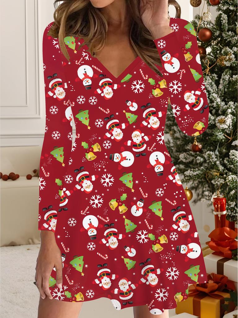 3D tištěné šaty Exkluzivní trendy kousek pro ženy na podzim a zimu Vánoční edice